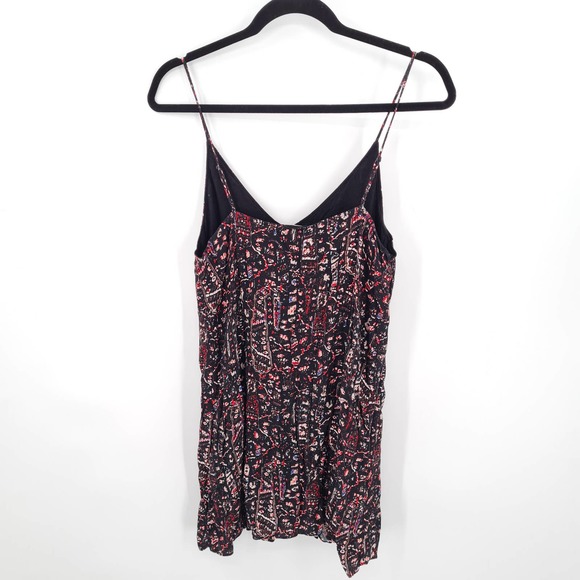 Wilfred Free Black Patterned Multicolor Slip Dress Size Medium - Picture 6 of 6